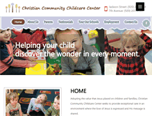 Tablet Screenshot of christiancommunitycc.org